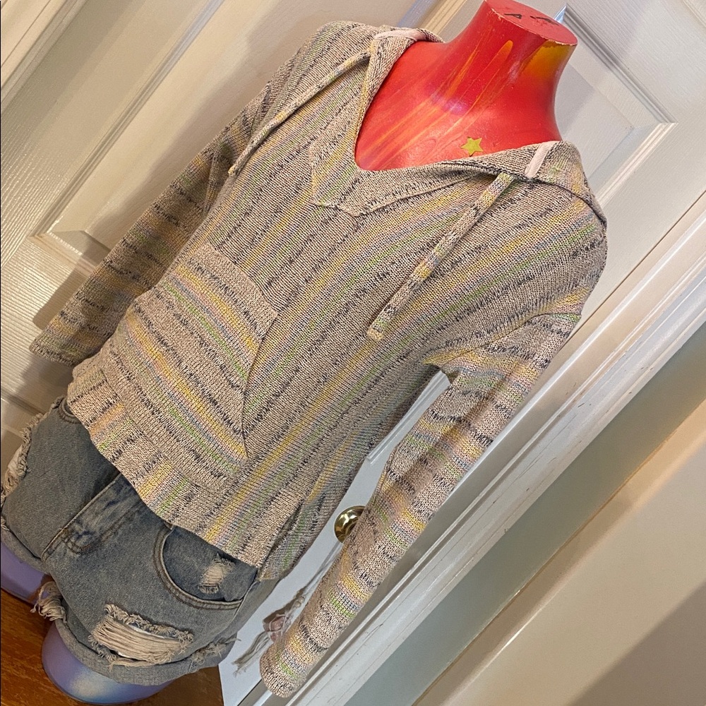 EARTHBOUND Multicolor Striped Women's Hoodie - Picture 4 of 10
